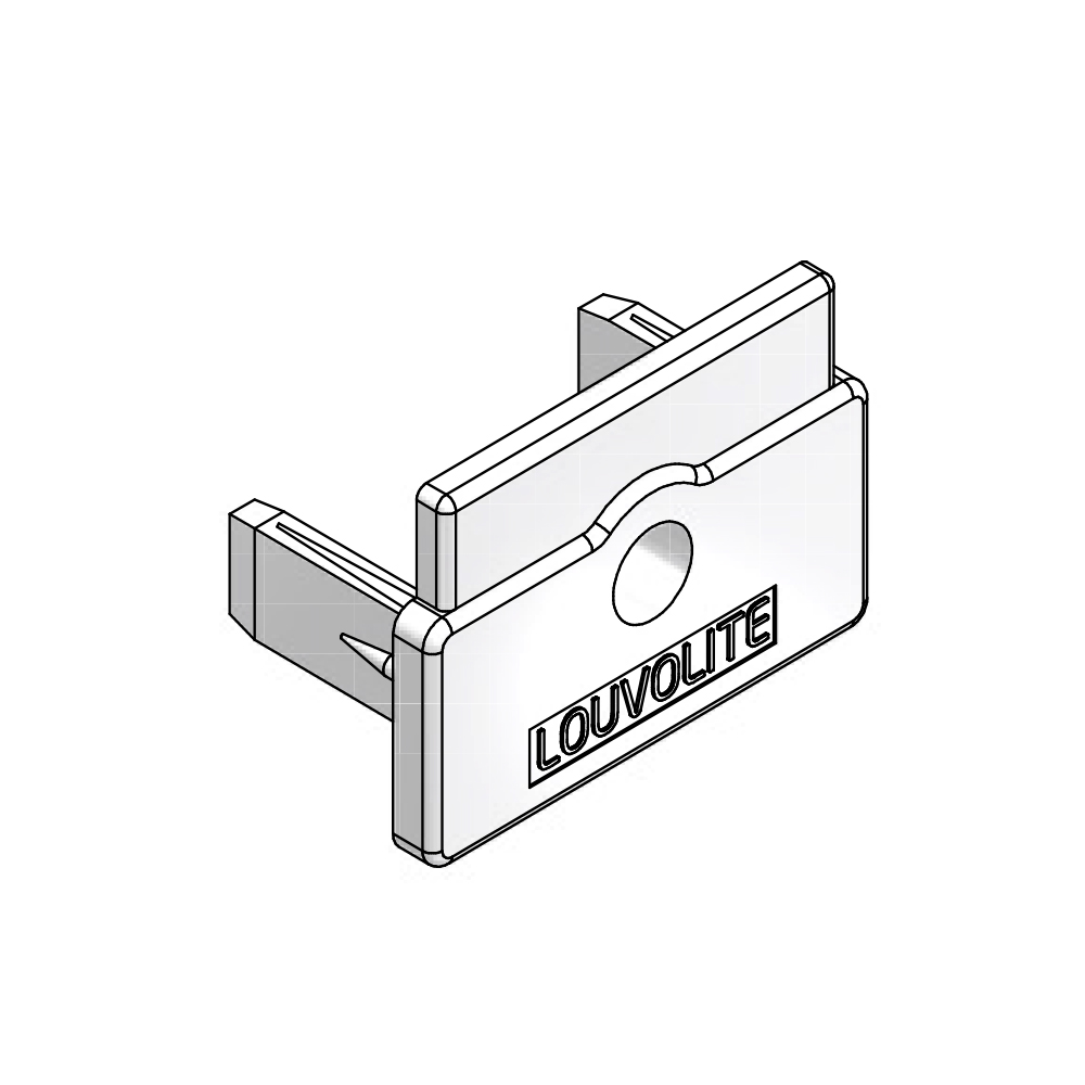 END CAP FOR HEADRAIL WITH EYELET