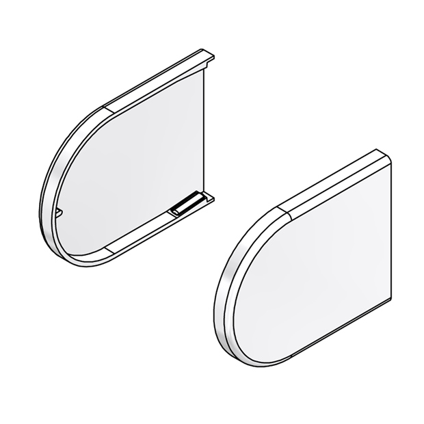 SYSTEM 40 BACK BAR SHORT BRACKET COVER