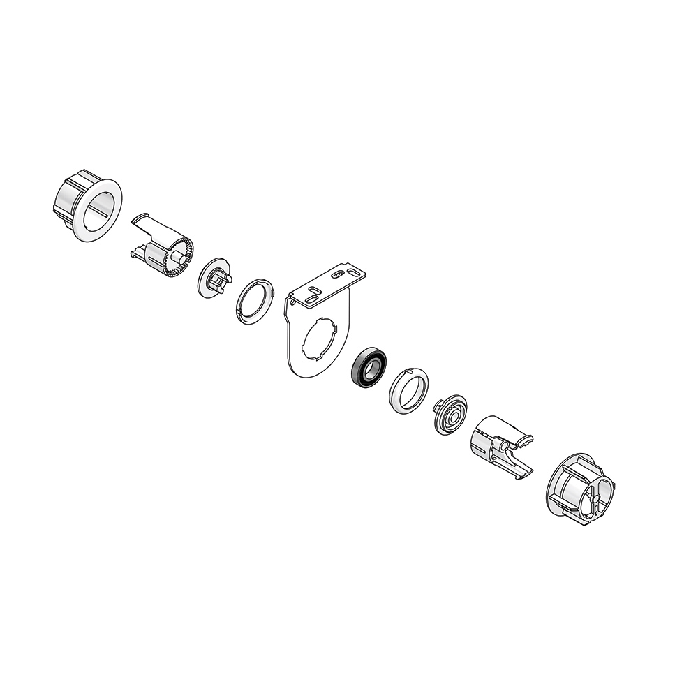 SYSTEM 40 FREE LINK COUPLING - STANDARD BACK BAR OPEN CASSETTE