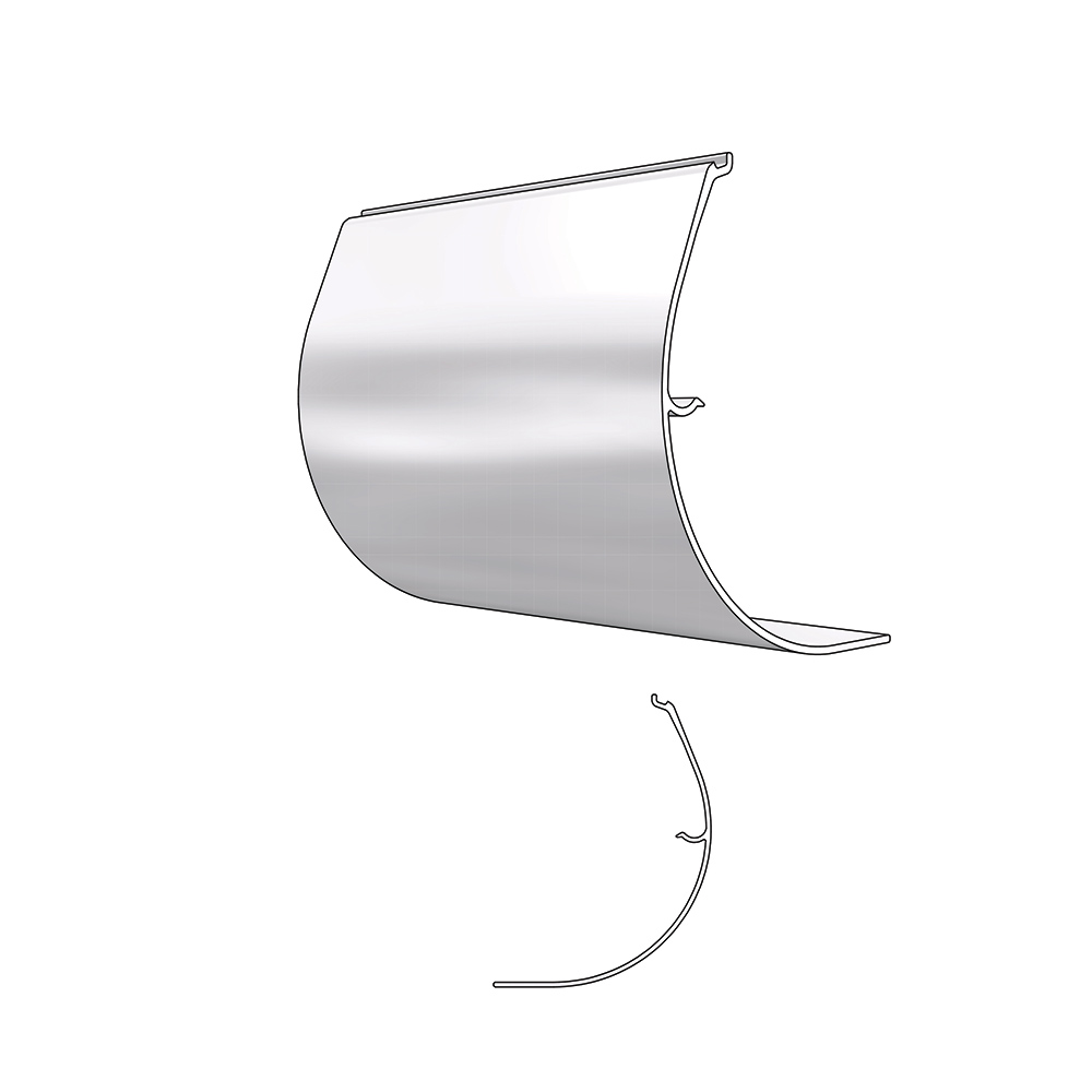 SYSTEM 40-45 CASSETTE CURVED FASCIA PLAIN