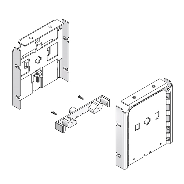 4 INCH ADJUSTABLE FASCIA BRACKET SET