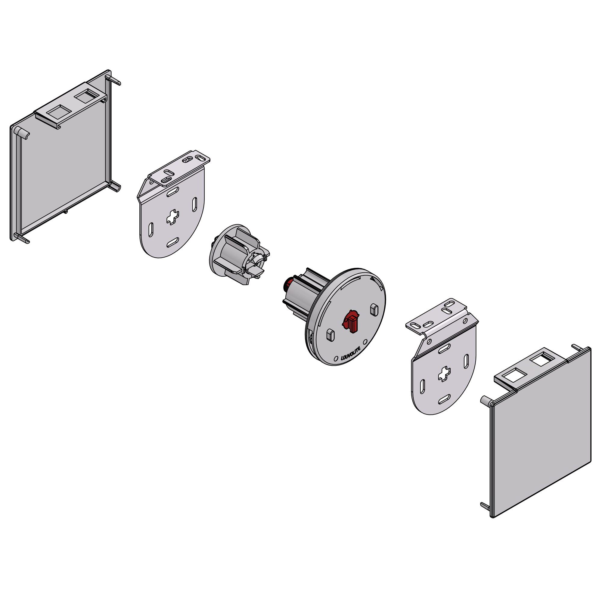 100mm SLIM FASCIA 40 SLIDELOCK END SET