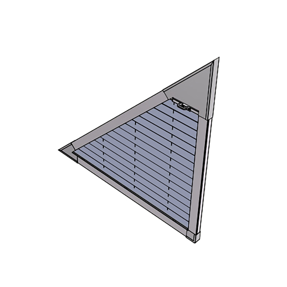 PERFECT FIT SAMPLE FRAME - SHAPED PERFECT FIT INTERNATIONAL PLEATED BLIND