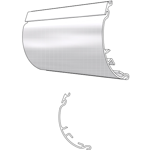 ROMAN CASSETTE FRONT CURVED FASCIA EXTRUSION