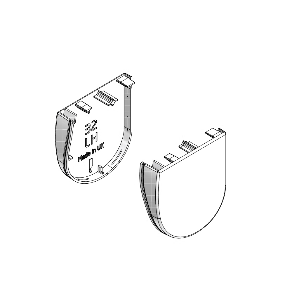 SYSTEM 32 WRAPPED OPEN CASSETTE COVER RH & LH