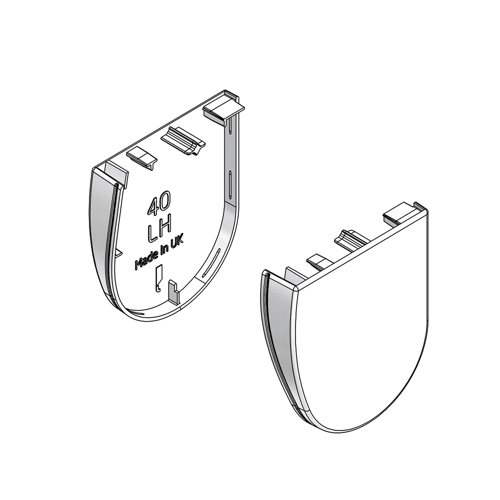 SYSTEM 40 WRAPPED OPEN CASSETTE COVER RH & LH