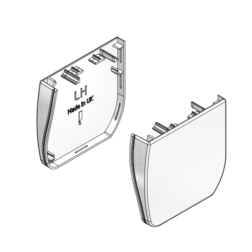 WRAPPED FULL FASCIA BRACKET COVER RH & LH