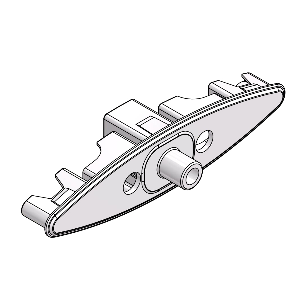 63MM LOUVER END CAP ARCTIC