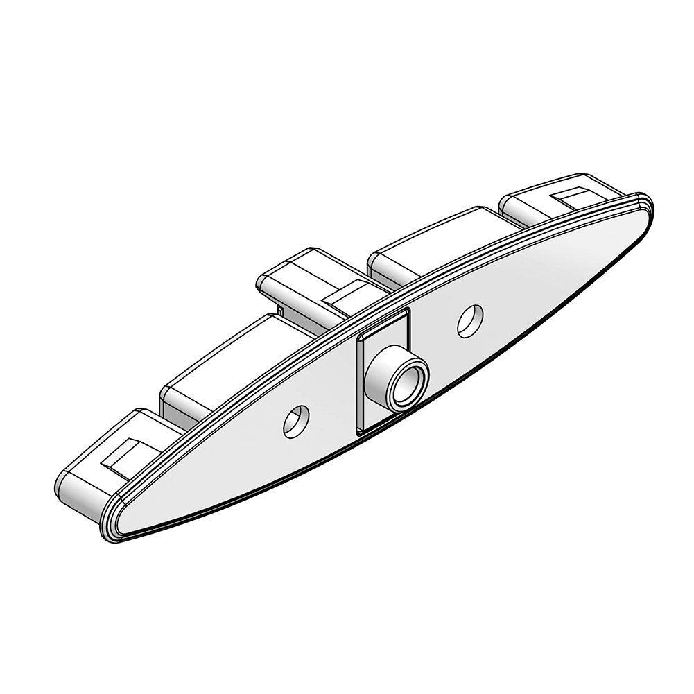 76MM SPRING LOUVER END CAP ARCTIC