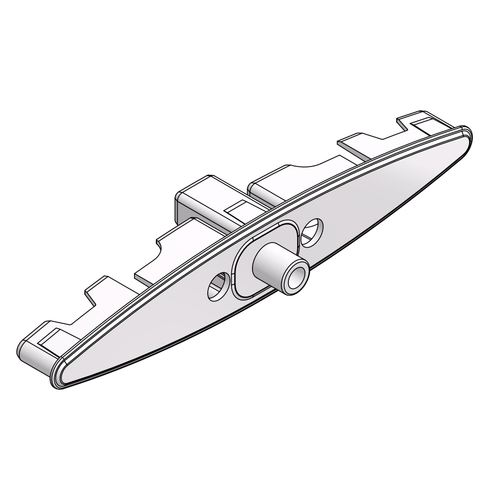 89MM LOUVER END CAP ARCTIC